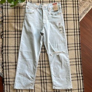 LEVI’S ribcage straight ankle jeans 31x27